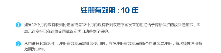 非洲知識產權商標注冊有效期